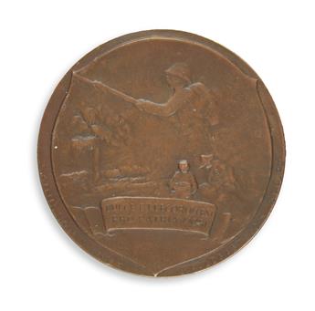 (MILITARY--WORLD WAR ONE.) Medallion issued to honor the famed 371st Infantry Regiment of South Carolina.